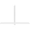 Ekena Millwork Eugene Architectural Grade PVC Gable Bracket, 96"W x 60"H x 4"D x 4"F, 15/12 Pitch GBP096X60X0404EUG00 - alternate 2